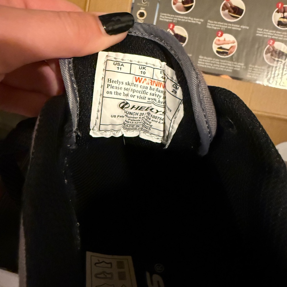 Heelys Gray and Black Sneakers - Picture 3 of 3